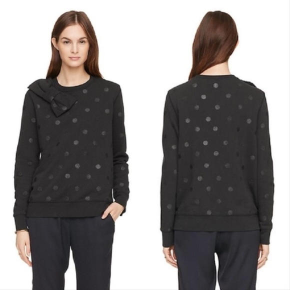 kate spade Sweaters - Kate Spade Glitter Dot Bow Sweatshirt/Sweater